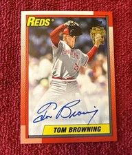 2018 Topps Archives - Fan Favorites Autographs 1990 Design Tom Browning #FFA-TB
