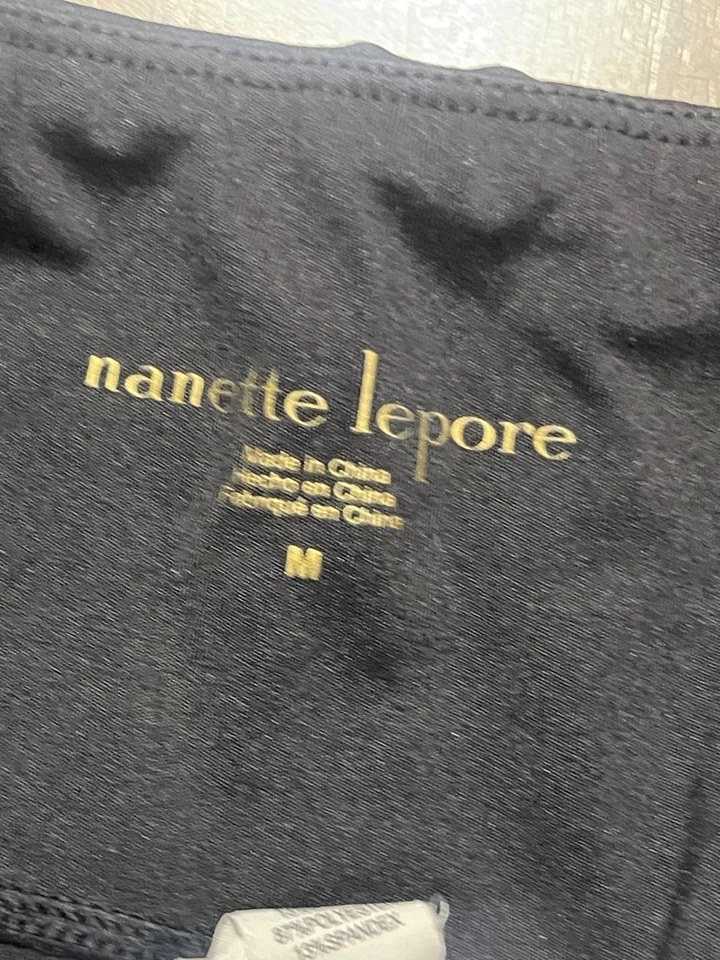 Calça Nanette Lepore, Feminina Média, Branca Azul Preta, Leggings, Roupa Atlética - Imagem 4 de 4