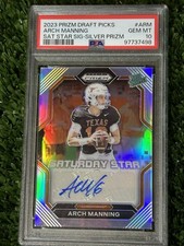 2023 Prizm Draft Picks - Saturday Star Signatures Silver Arch Manning PSA 10