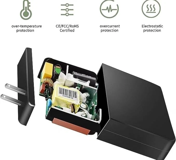 45w USB-C Ac Adapter for lenovo IdeaPad Flex 5 CB 13IML05 82B80006UX laptop ad - Photo 3/4