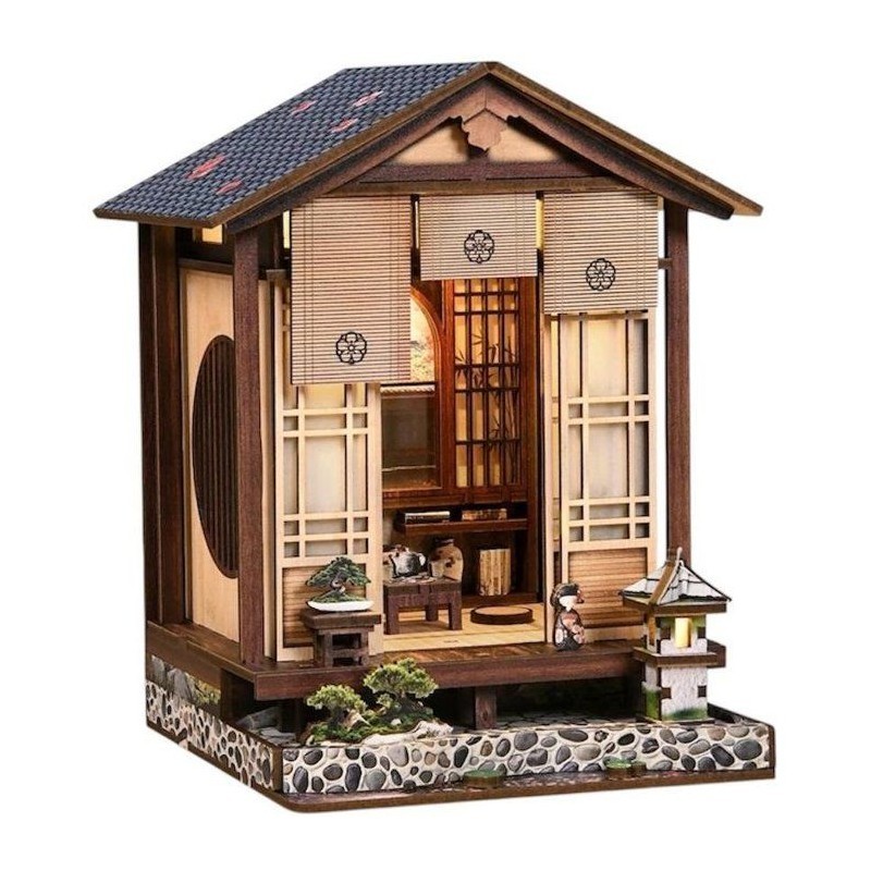 Kit DIY à construire maquette 3D serre livre Zen house, le cadeau créatif idéal