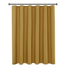 Hotel Quality Fabric Shower Curtain Liner 72 Inch by 72 Inch Gold