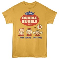 Original Dubble Bubble Gum Mens T Shirt THREE KIDS New Official Ginger Cotton