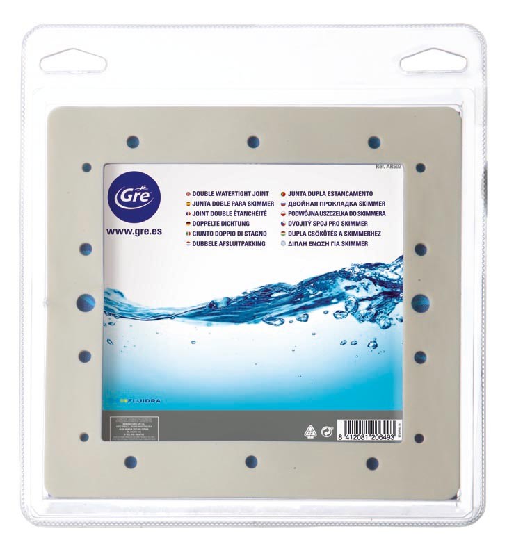GRE GUARNIZIONE DOPPIA PER SKIMMER PISCINA MANUTENZIONE PULIZIA ACCESSORI