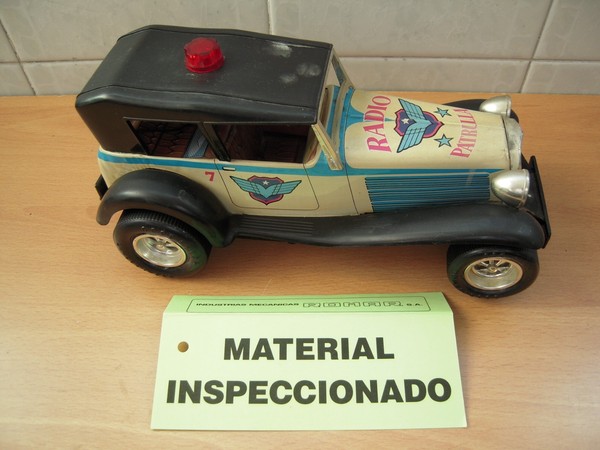 Coche RADIO PATRULLA de Juguetes ROMAN Años 70 Funcionando
