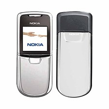 Nokia 8800 RM-13 Silver Stainless Steal Unlocked Classic Slider Mobile Phone 2G