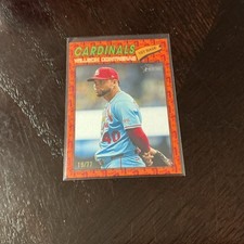 2026 Topps Heritage Willson Contreras #40 St. Louis Cardinals Orange 19/77 