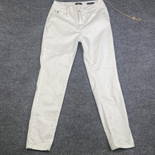 Curve Appeal Minimalist Jegging Pants Womens 6 White Skinny Stretch Jeans