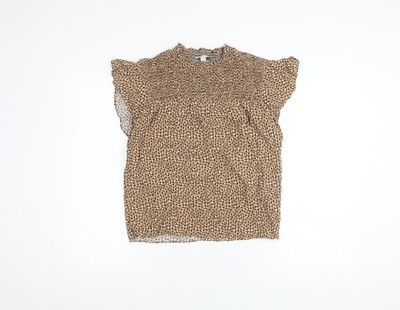 Braune Basic-Bluse Damen UK Größe 8 von Warehouse