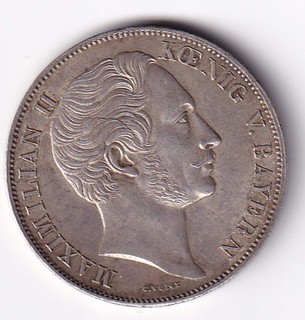 Bayern Doppelgulden 1855 Mariensäule gutes sehr schön / vorzüglich