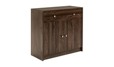 Maine 2 Door 1 Drawer Sideboard Walnut Storage Cabinet Living Room