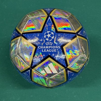 Adidas UCL Training 25/26 League Stage Foil Soccer Ball Blue/Silver Size 5