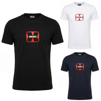Diesel - Herren Slim Fit Rundhals Logo T-Shirt - T-DIEGOR-K47