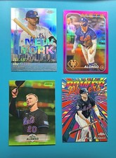 Pete Alonso Heart of the City, Pink Refractor, Lime Green Foil, Power Players