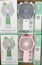 Portable Rechargeable Handheld Fan Small Quit Personal Cooler Perfect For Summer