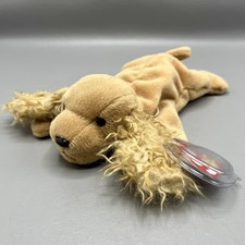 TY Spunky The Cocker Spaniel Dog Puppy Beanie Baby 1997 MWMT Mint Plush Toy