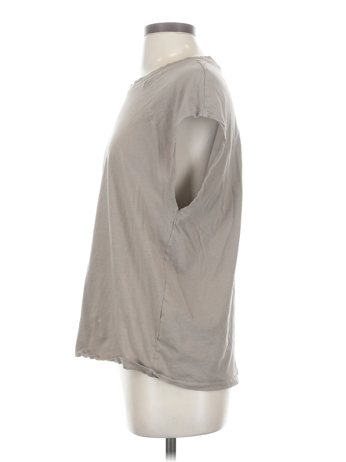 H&M Women Gray Sleeveless T-Shirt S thumbnail 4