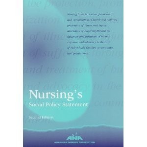 Nursing's Social Policy Statement Second Edition - Association - Good - See ...