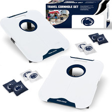 NCAA Penn State Nittany Lions Pro Football All-Weather Cornhole Set - Travel Bea