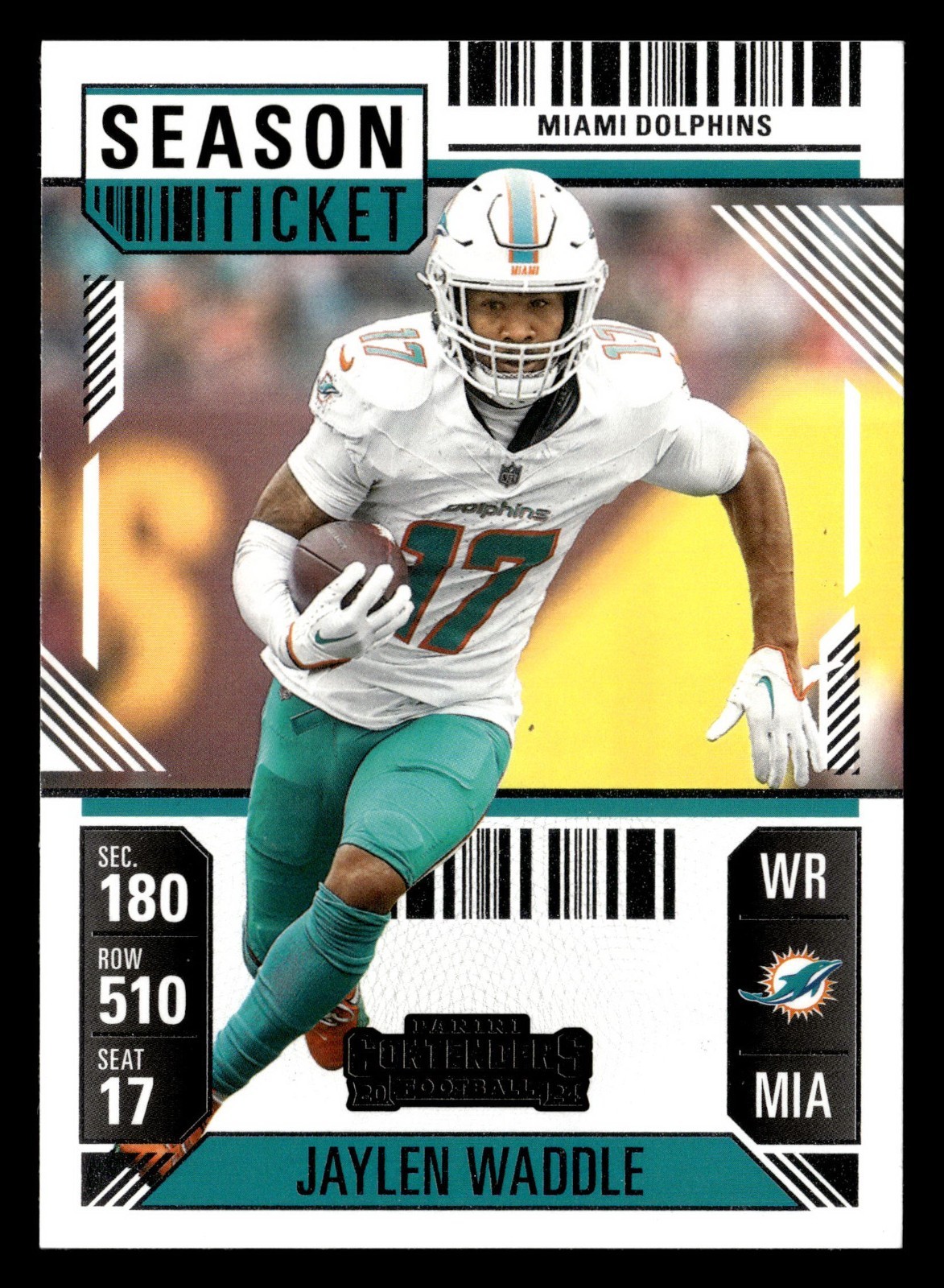 2024 Panini Contenders - Season Ticket Jaylen Waddle #63 Retail