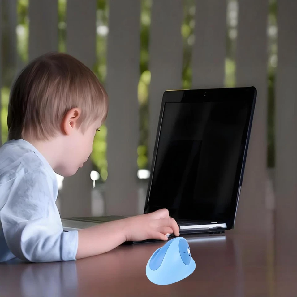 Rechargeable Mini Ergonomic Vertical Mouse - Dual-Mode Wireless & Bluetooth, ... - Image 2 of 4