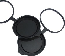 Universal Binocular Lens Covers 10x42 Rubber Caps Dustproof Shockproof Rain NEW