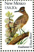 New Mexico State Flower and Bird US Postage 20 Cent Stamps Scotts 1983