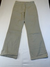 IZOD Khaki Pants Women 12 Regular Beige Straight Leg Casual Work