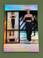 2025 Panini WNBA Caitlin Clark Chronicled FEVER Silver Holo #68 Dress Success