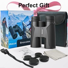 FULLJA 12x42 High Power Compact Binoculars for Adults HD Binoculars /Waterproof