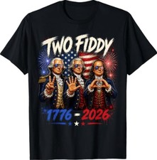 Two Fiddy 250th 4th of July 1776 2026 Funny P...