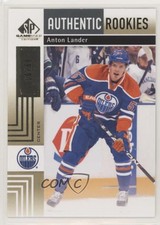 2011-12 SP Game Used Edition Authentic Rookies Gold 10/50 Anton Lander #168 0c2