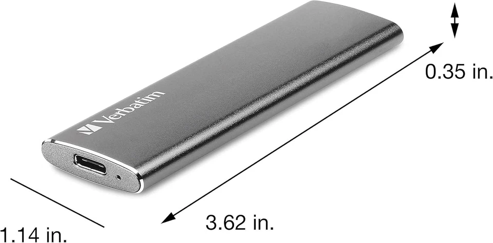 Verbatim Vx500 SSD - 120 GB - Space grey - 29 g - External SSD - USB 3.0 SSD - L - Image 2 of 4