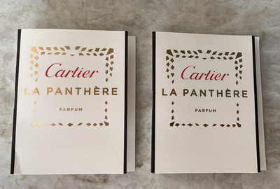 2x Cartier La Panthère Parfum Perfume 1.5ml/0.05oz each Sample Vial Sprays New