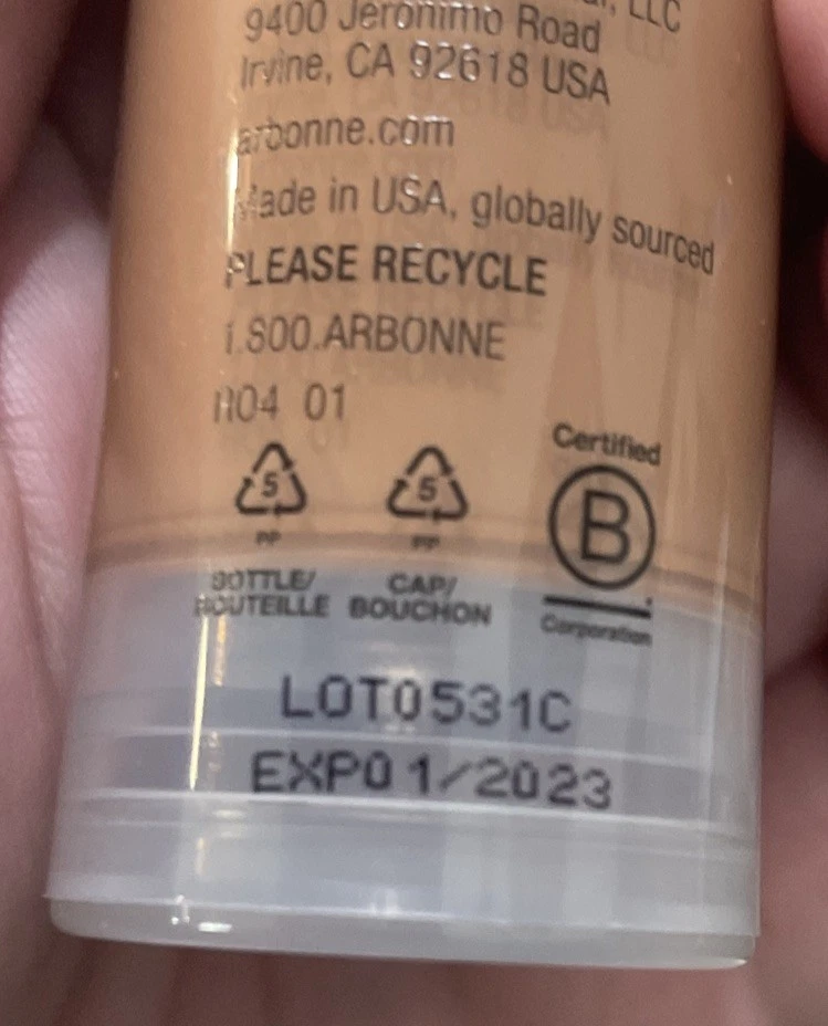 Arbonne Perfecting Liquid Foundation TOFFEE BRONZE -  New DISCONTINUED see Pics - Image 3 of 3