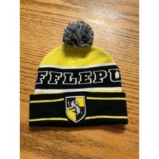 Wizarding World of Harry Potter Hufflepuff Pom Pom Beanie one size fits most