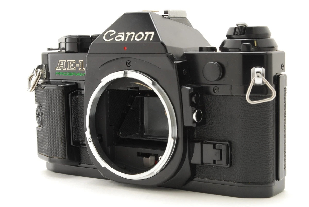 [Exc+5] Cámara fotográfica Canon AE-1 Program 35 mm SLR negra de JAPÓN