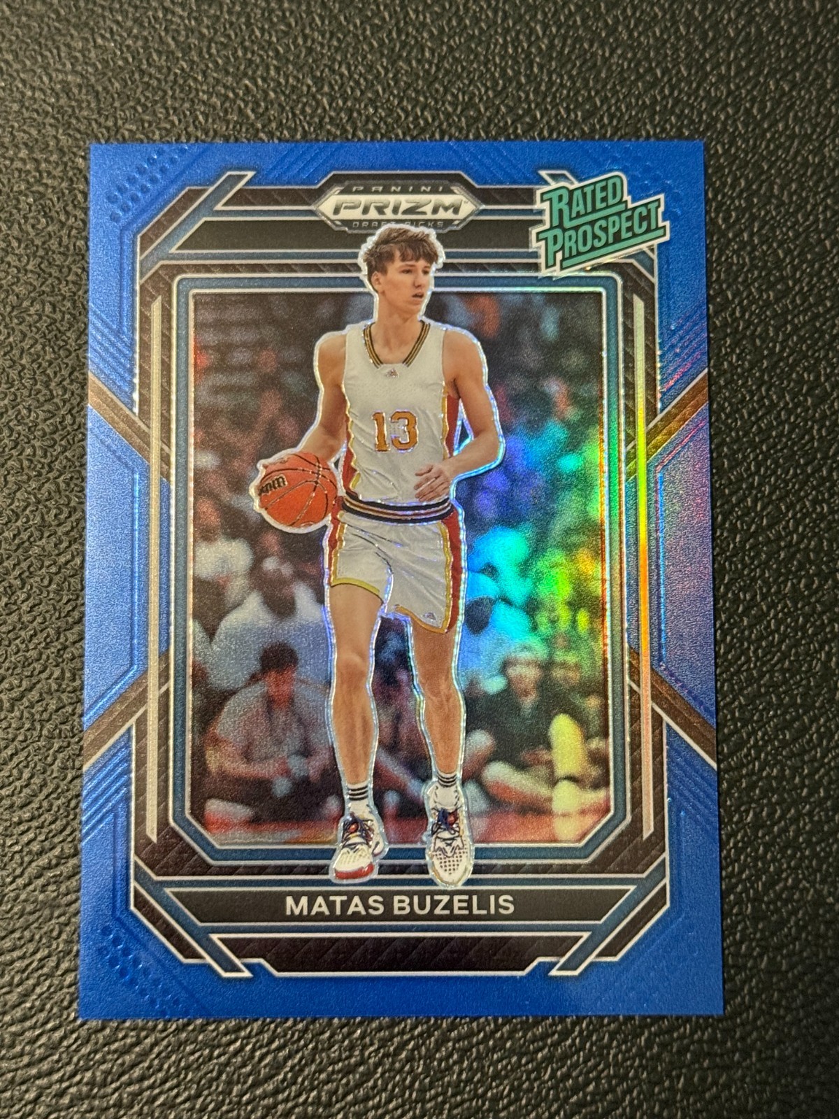 2023-24 Panini Prizm Draft Picks- Rated Prospect Blue /199-Matas Buzelis #3 (RC)