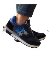 SNEAKERS UOMO LA MARTINA LA BOMBONERA CON SUOLA RIALZATA BICOLORE 44