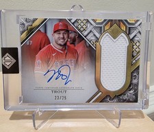 2025 Topps Transcendent Collection Mike Trout Game-Used Patch Auto /25