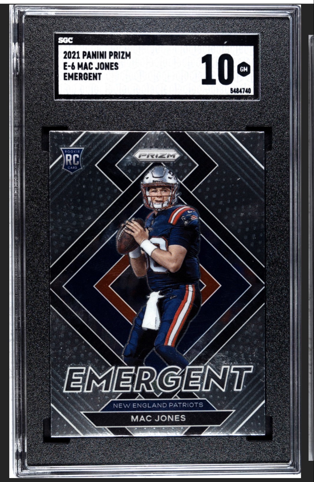2021 Panini Prizm - Emergent Mac Jones #E-6 (RC) SGC 10