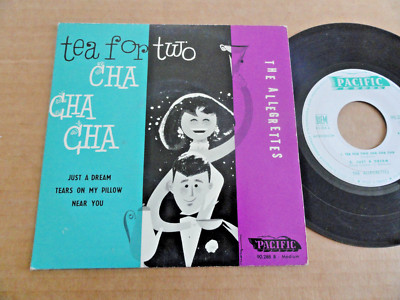 DISQUE 45T DE THE ALLEGRETTES '' TEA FOR TWO CHA CHA ''
