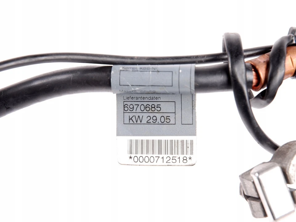 BMW 3 Series E90 E91 E92 E93 Negative Battery Cable Terminal IBS Sensor 6970685 - Image 4 of 4