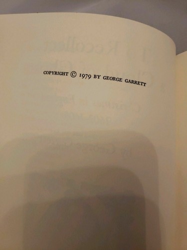 To Recollect A Cloud Of Ghosts - George Garrett - SIGNED Ltd. ed of 250 - 1979 - Picture 10 of 12
