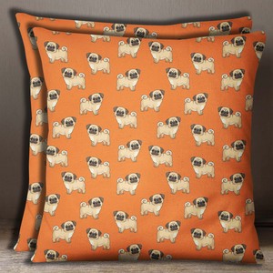 dog print pillow