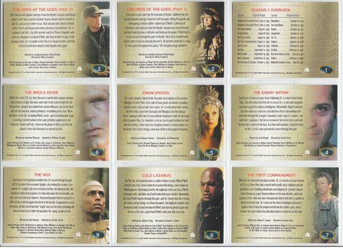 Stargate SG-1 Premiere Edition (Seasons 1 to 3) - 72 Card Basic/Base Set - 2001 - Picture 3 of 5