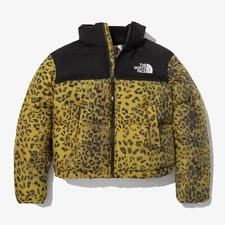The North Face Korea W'S NOVELTY NUPTSE DOWN JACKET NJ1DN81 Leopard GOLD ASIAN