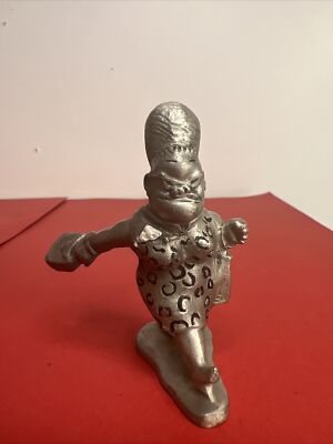 Vintage Cartoon Figur Mrs. T von Selangor Zinn