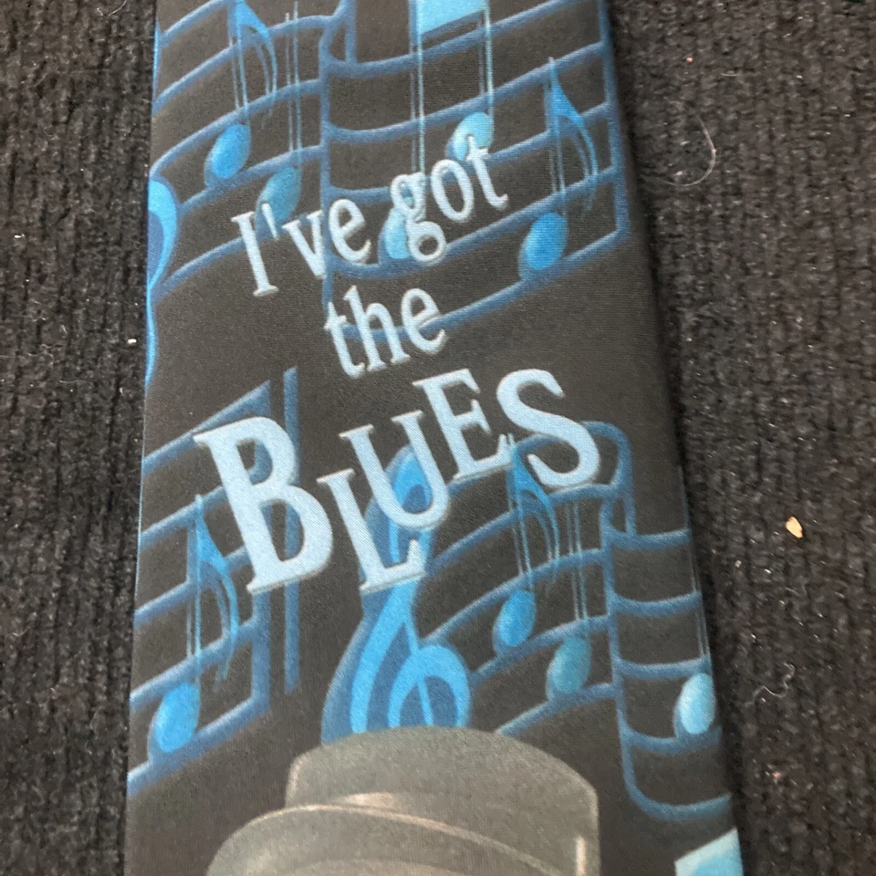 Saxofón vintage azul M&M's Tie I've Got the Blues  Foto 2 de 4