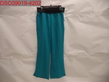 WonderWink Women Real Teal 4-Stretch Fold Over Waist Scrub Pant L 847153141804